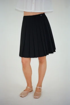 Uniform^Sandy Liang Astra Skort In Black