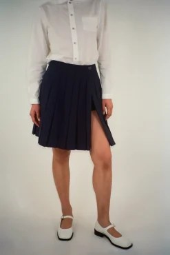 Skirts^Sandy Liang Astra Skort In Dark Navy
