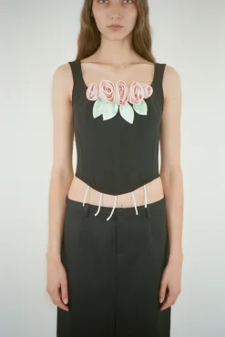 Tops^Sandy Liang Barque Corset In Pink