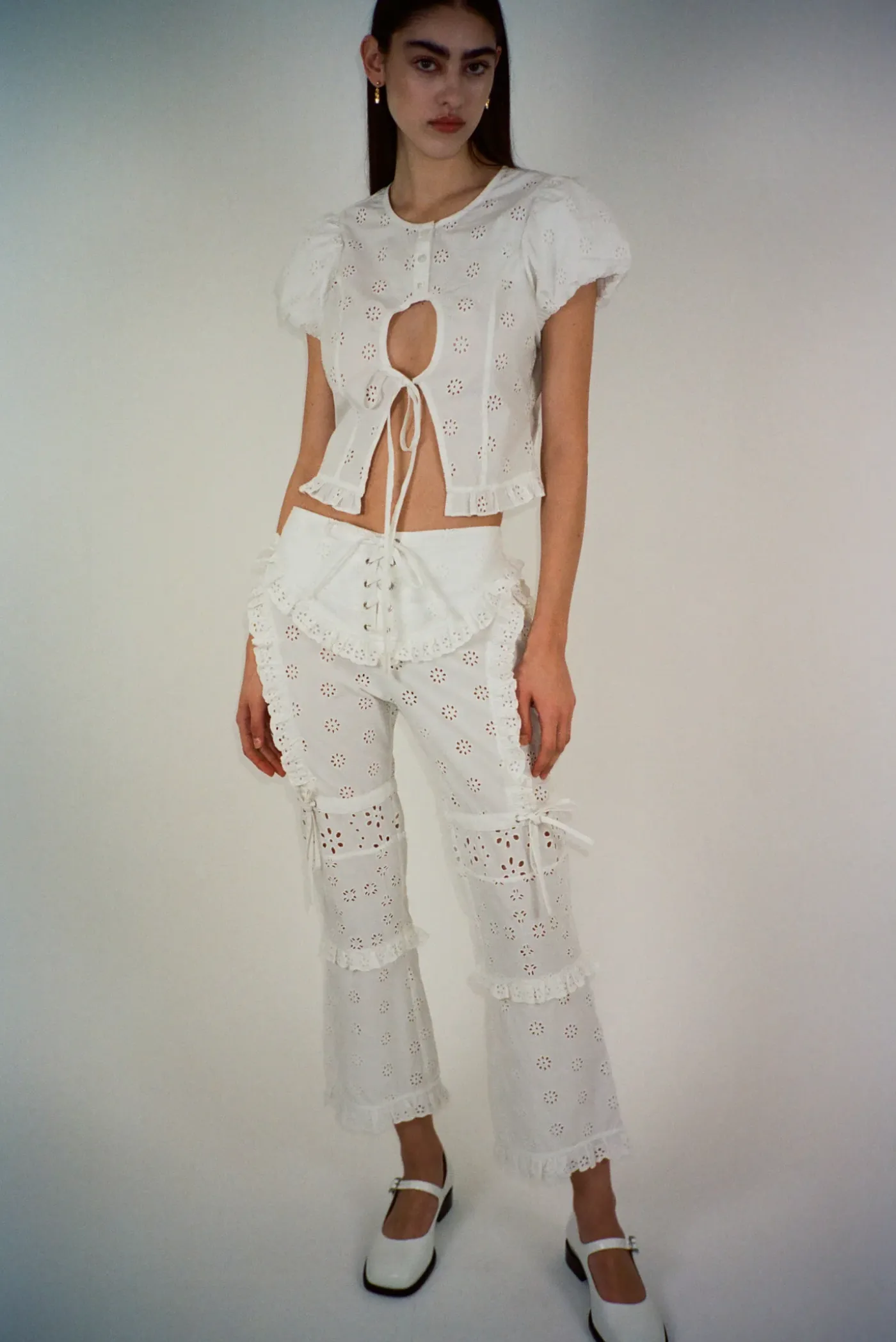 Tops^Sandy Liang Cameo Top In White