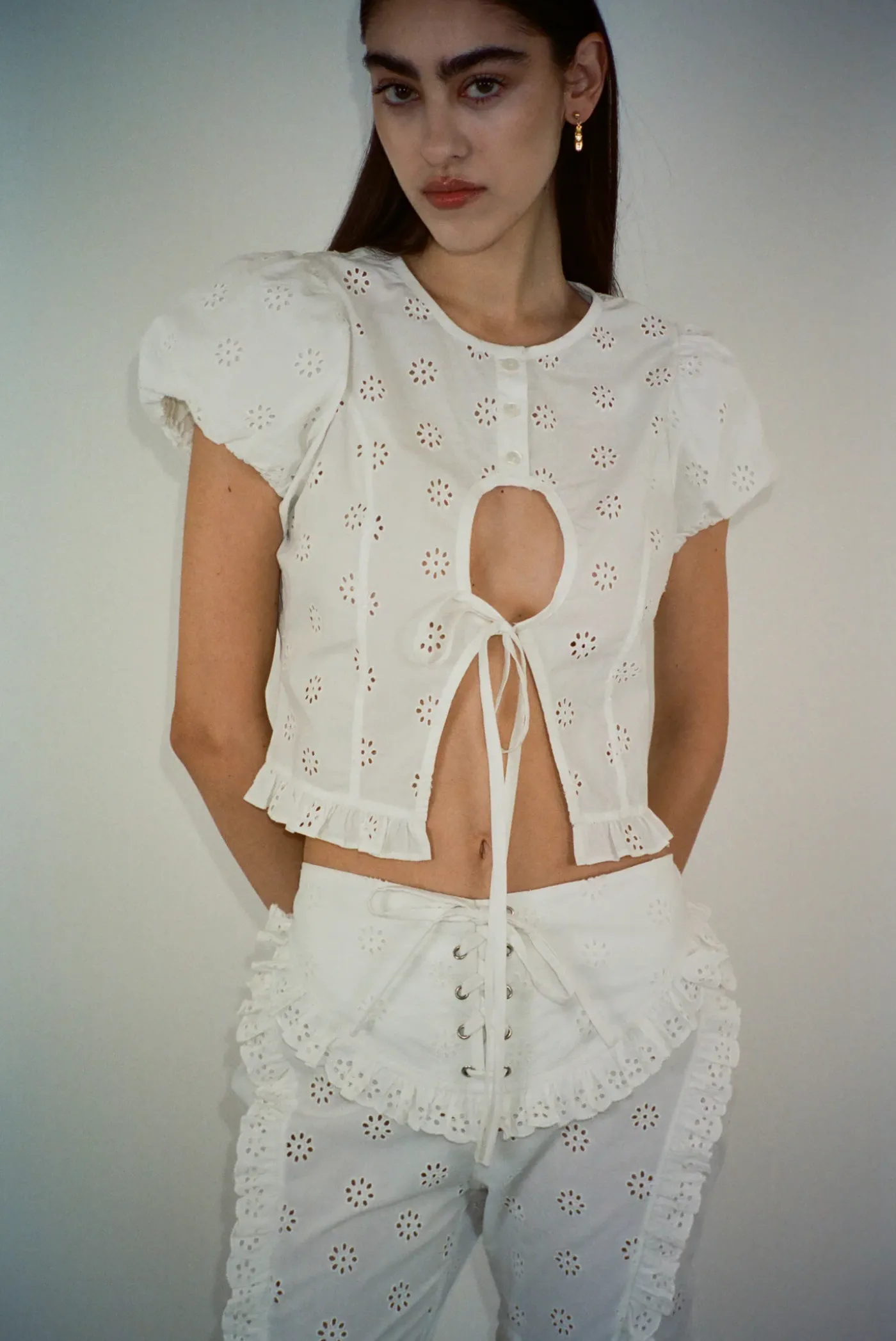Tops^Sandy Liang Cameo Top In White