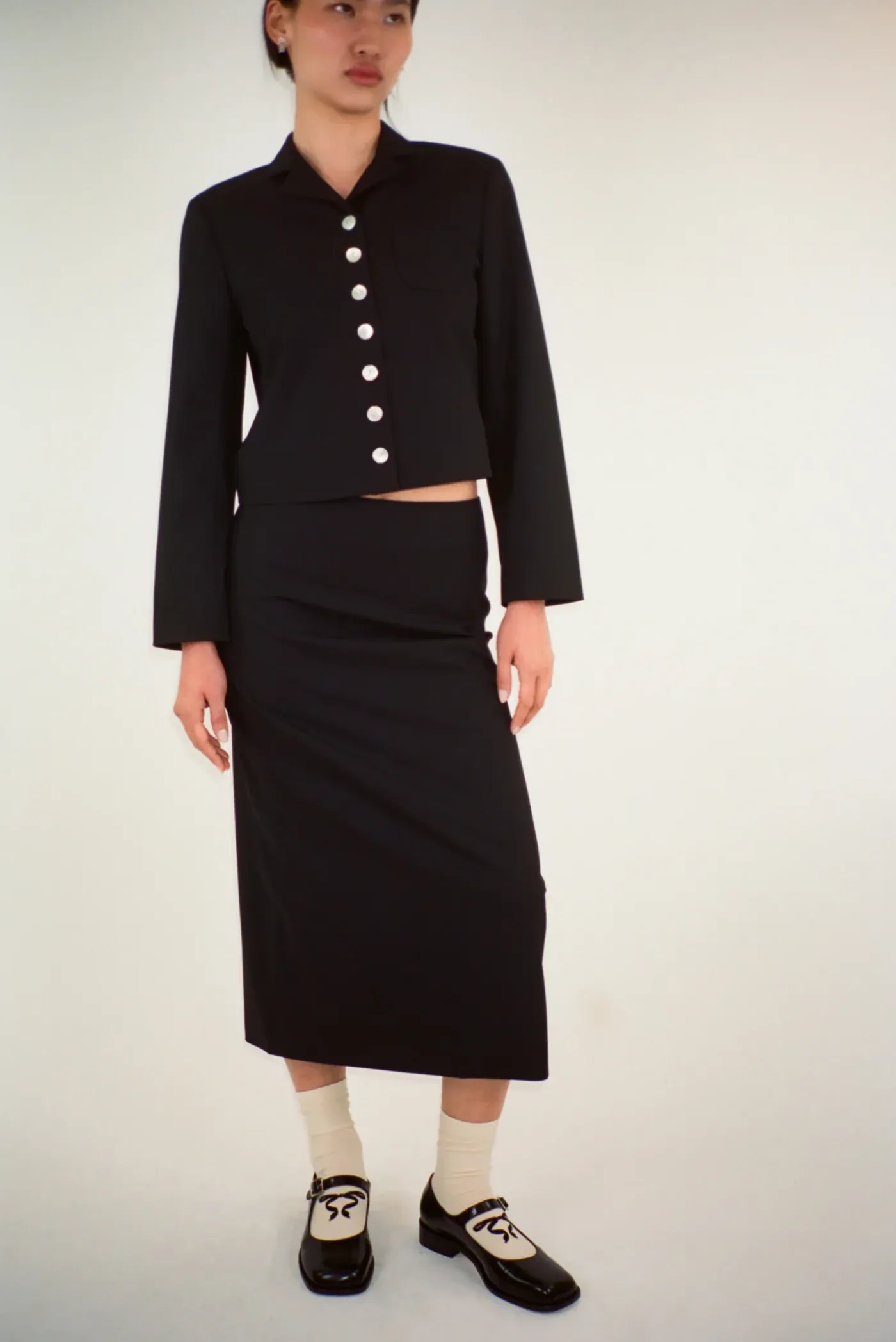 Outerwear^Sandy Liang Charm Jacket In Black