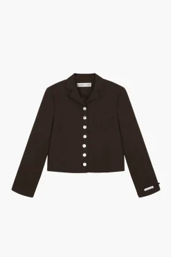 Outerwear^Sandy Liang Charm Jacket In Brown