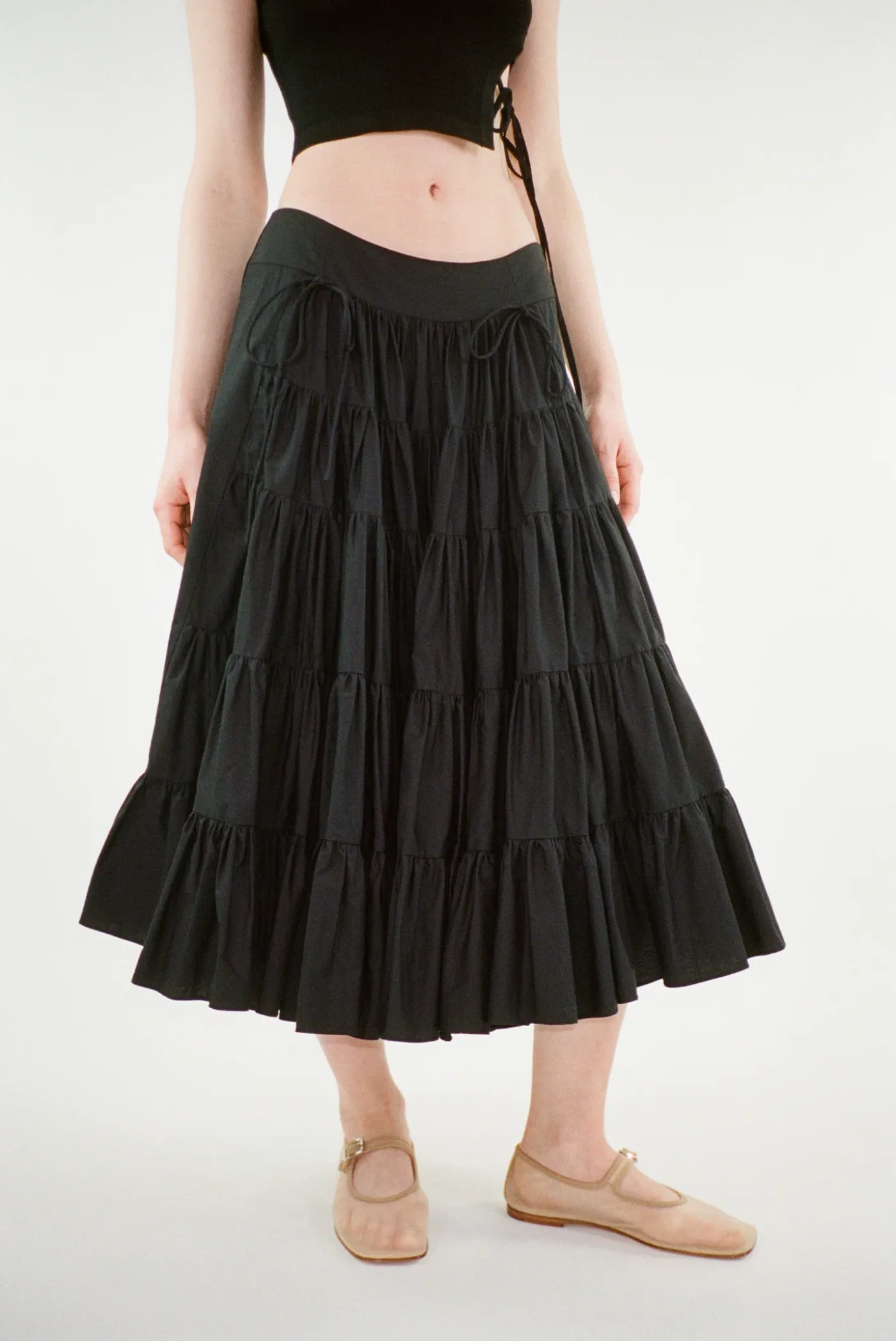 Skirts^Sandy Liang Chetti Skirt In Black