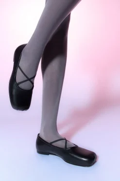 Shoes^Sandy Liang Criss Cross Pointe In Black Nappa