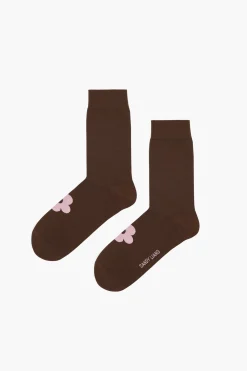 Socks^Sandy Liang Fiore Socks In Cocoa
