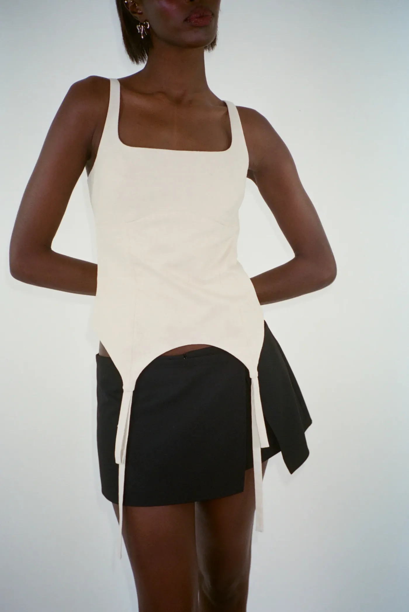 Uniform^Sandy Liang Goto Skort In Black