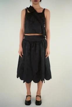 Skirts^Sandy Liang Greta Skirt In Black