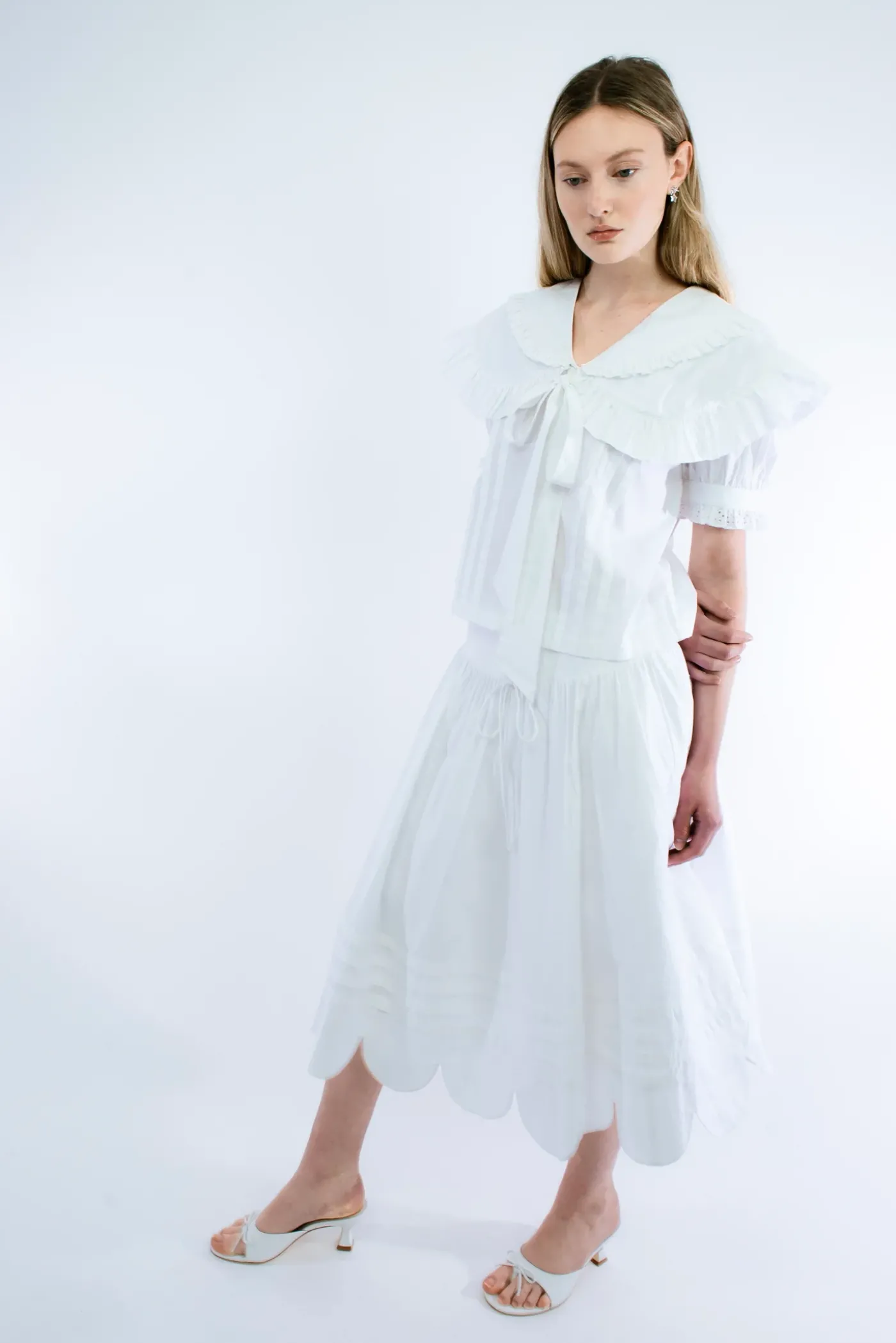 Tops^Sandy Liang Guagua Top In White