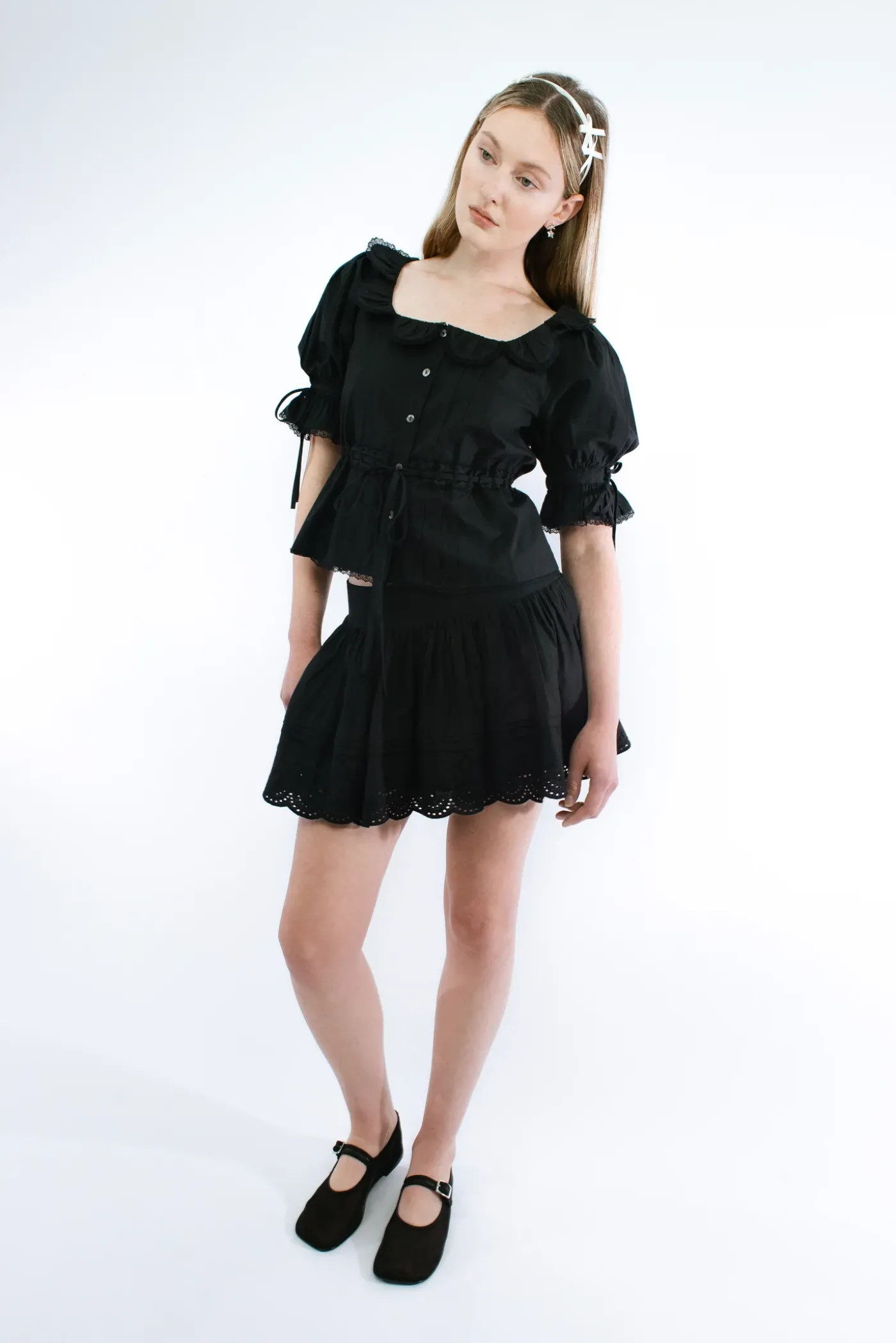 Skirts^Sandy Liang Ira Skirt In Black