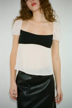 Tops^Sandy Liang Katina Top In Powder