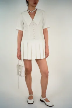 Dresses^Sandy Liang Kerry Dress In Bone