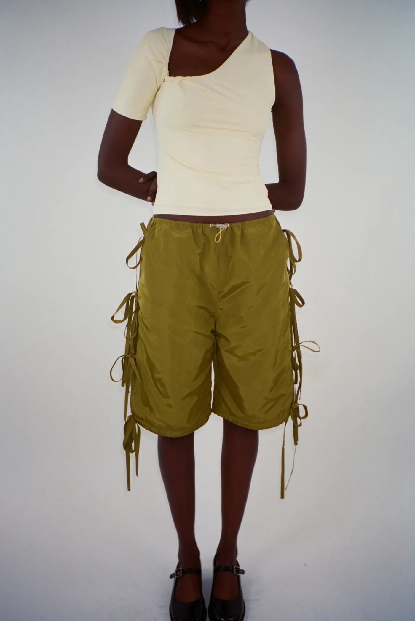 Pants^Sandy Liang Mason Short In Pickle