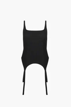 Tops^Sandy Liang Miep Top In Black