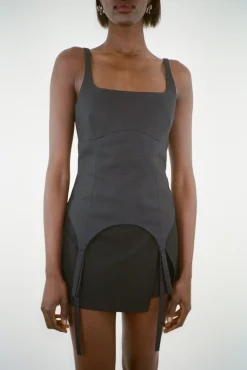 Tops^Sandy Liang Miep Top In Black