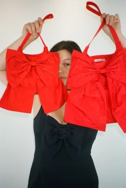 Bags^Sandy Liang Milano Bag In Red
