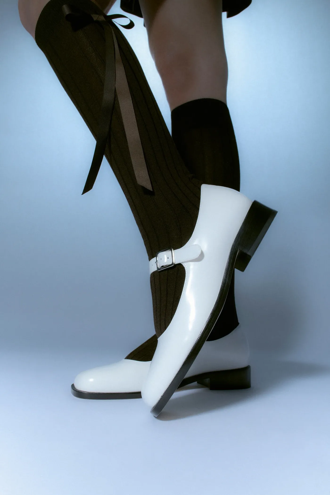 Uniform^Sandy Liang Mj 35 In Optic White Spazzolato