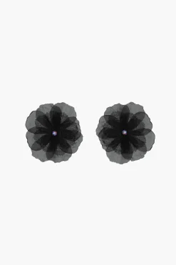 Jewelry^Sandy Liang Muff Earrings In Black