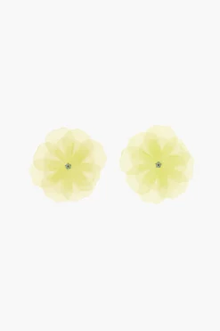 Jewelry^Sandy Liang Muff Earrings In Lemon