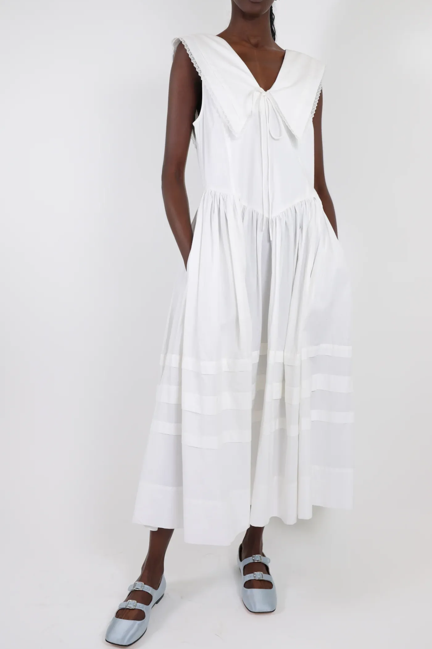 Dresses^Sandy Liang Opa Dress In White