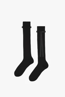 Uniform^Sandy Liang Recital Socks In Black