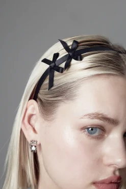 Hair^Sandy Liang Sergio Headband In Black