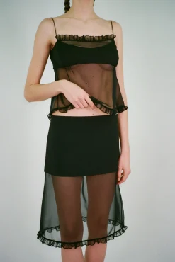 Skirts^Sandy Liang Serin Skirt In Black