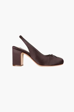 Shoes^Sandy Liang Slingback 75 In Brunette Satin