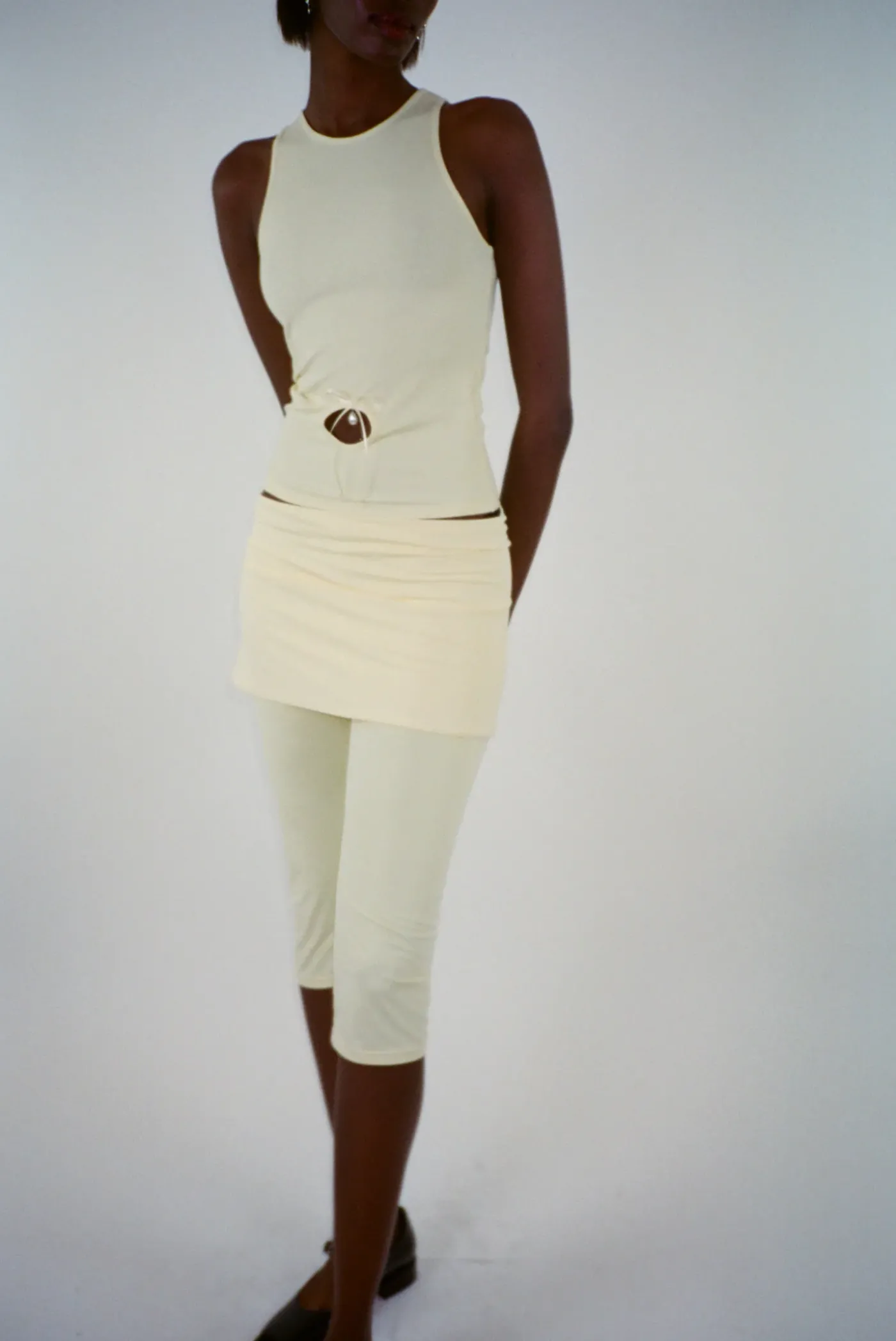 Pants^Sandy Liang Solow Capri In Butter