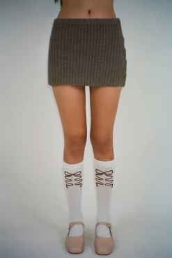 Socks^Sandy Liang Stelo Socks In White