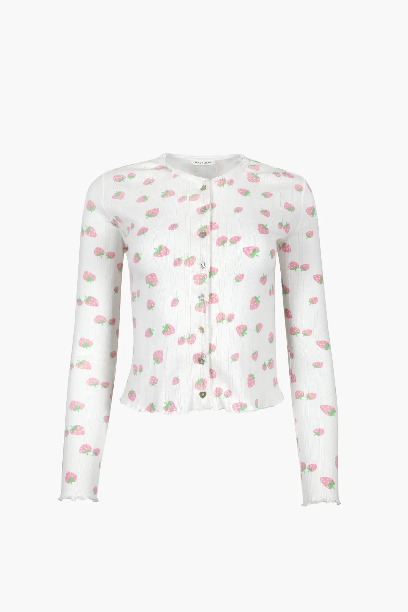 Tops^Sandy Liang Straw Cardigan