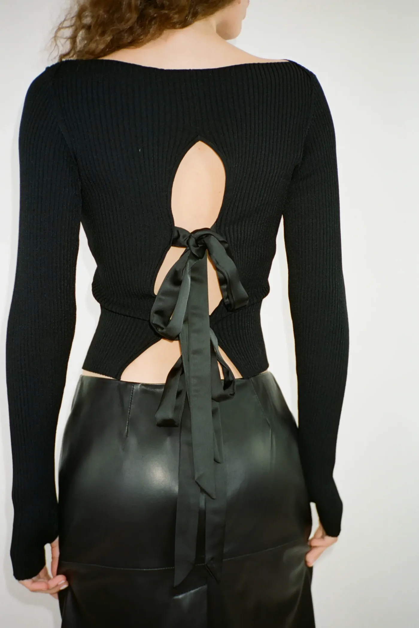 Knits^Sandy Liang Times Sweater In Black