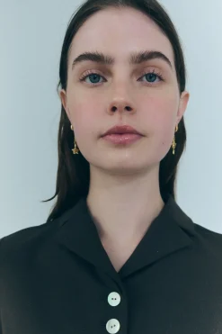 Jewelry^Sandy Liang Twin Earrings In Gold Vermeil